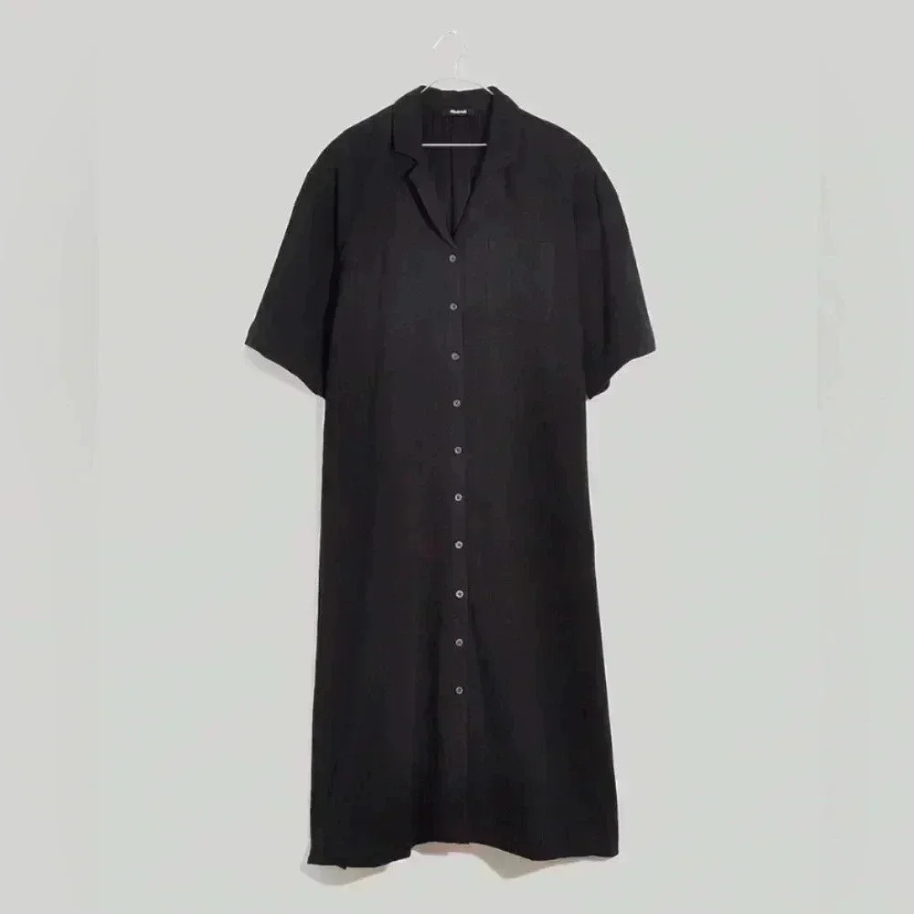 Madewell Black Button-Front Maxi Dress - Picture 6 of 12